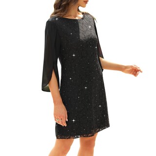 Foto 7 | Foto 7 | Vestido Cooan Para Invitadas A Una Boda Cóctel Y Formal Encaje Y Lentejuelas Para Mujer - Venta Internacional.