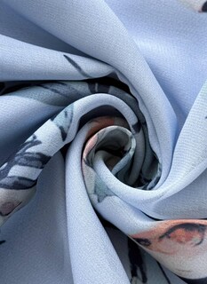 Foto 5 | Foto 5 | Vestido De Verano Loz 2025 Azul Con Estampado Floral Y Manga Corta Con Cuello En V - Venta Internacional.