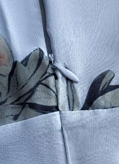 Foto 6 | Foto 6 | Vestido De Verano Loz 2025 Azul Con Estampado Floral Y Manga Corta Con Cuello En V - Venta Internacional.