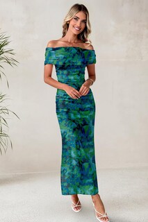 Foto 5 | Foto 5 | Vestido Largo Luxveer 2025 Con Estampado Floral De Verano Con Hombros Descubiertos Para Mujer - Venta Internacional.