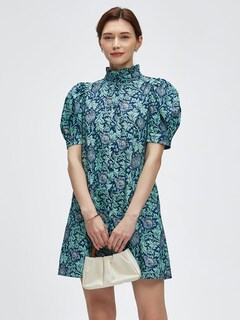 Foto 3 | Foto 3 | Vestido Camisero Lifeshe Con Cuello En V Y Estampado Floral Azul De Algodón Para Mujer - Venta Internacional.