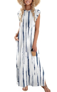 Foto 7 | Foto 7 | Vestido Zeagoo Sin Mangas Con Estampado Floral Para Verano Y Playa Xxl - Venta Internacional.