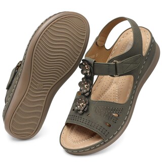 Foto 4 | Foto 4 | Sandalias De Cuña Shibever Green Low Summer Platform Para Mujer - Venta Internacional.