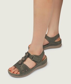 Foto 5 | Foto 5 | Sandalias De Cuña Shibever Green Low Summer Platform Para Mujer - Venta Internacional.