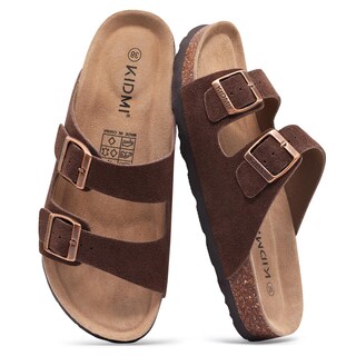 Foto 1 | Foto 1 | Sandals Kidmi Con Plantilla De Corcho De Gamuza Genuina Para Mujer  Color Marrón 38 - Venta Internacional.