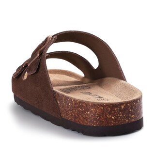 Foto 3 | Foto 3 | Sandals Kidmi Con Plantilla De Corcho De Gamuza Genuina Para Mujer  Color Marrón 38 - Venta Internacional.