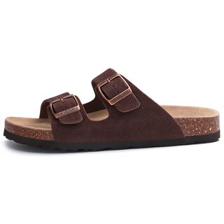 Foto 4 | Foto 4 | Sandals Kidmi Con Plantilla De Corcho De Gamuza Genuina Para Mujer Color Marrón 38 - Venta Internacional.