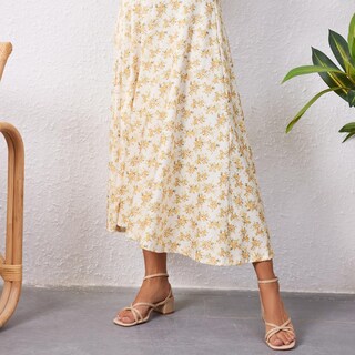 Foto 4 | Foto 4 | Sandalias De Tacón Wetkiss Nude Tejidas Con Tiras En Bloque Para Mujer - Venta Internacional.