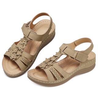 Foto 4 | Foto 4 | Sandalias Con Cuña Shibever Dressy Para Mujer Talla 8 Color Caqui - Venta Internacional.