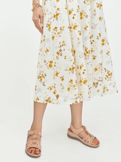 Foto 6 | Foto 6 | Sandalias Con Cuña Shibever Para Mujer Talla 11 Bajas Color Nude - Venta Internacional.