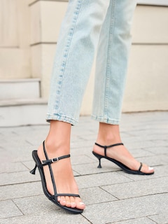 Foto 3 | Foto 3 | Sandalias Coutgo Con Tacón Bajo Con Tacón Bajo Para Mujer Color Negro - Venta Internacional.