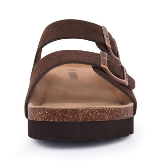 Foto 5 | Foto 5 | Sandalias Orado De Gamuza Con Plataforma Para Mujer  Plantilla De Corcho  Color Marrón - Venta Internacional.