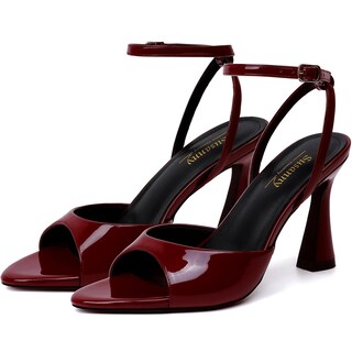 Foto 1 | Foto 1 | Sandalias De Tacón Susanny Burgundy Para Mujer 9.5us/40eu - Venta Internacional.