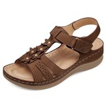 Sandalias De Cuña Shibever Bajas De Verano Plataforma Color Marrón Talla 10.5 Para Mujer - Venta Internacional.