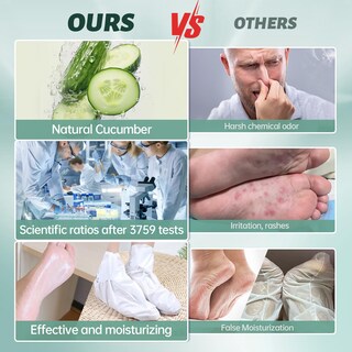 Foto 4 | Foto 4 | Mascarilla Exfoliante Para Pies Vgo Paquete De 3 Unidades Exfoliante Natural Pepino - Venta Internacional.