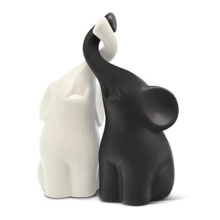 Foto 1 | Foto 1 | Juego De Figuras De Elefante Owmell Loving De 6 Pulgadas Con Soporte Para Anillos - Venta Internacional.