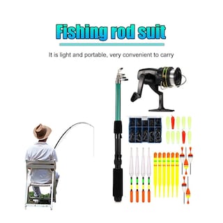 Foto 5 | Foto 5 | Set De Pesca Para Caña De Pescar De 1 65 M Con Carrete Anzuelos Cebo Y Accesorios - Venta Internacional.