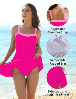 Foto 6 | Foto 6 | Traje De Baño Vivola Vestido De Baño De Una Pieza Con Control De Barriga Para Mujer - Venta Internacional.
