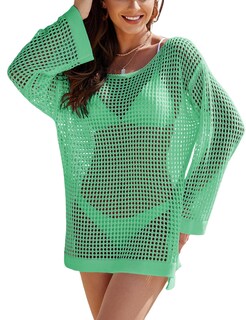 Foto 2 | Foto 2 | Vestido De Playa De Ganchillo Con Cobertura En Traje De Baño Para Mujer - Venta Internacional.