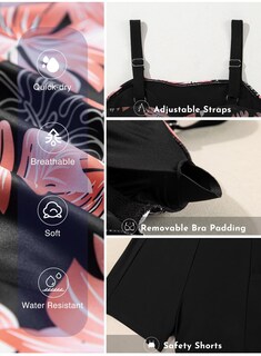 Foto 6 | Foto 6 | Traje De Baño Aleumdr De Una Pieza Para Mujer Con Control De Barriga Negro - Venta Internacional.