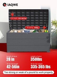 Foto 4 | Foto 4 | Soporte De Elevación Gas Struts Shock Iaqwe 1557n De 28 Pulgadas  350 Libras - Venta Internacional.