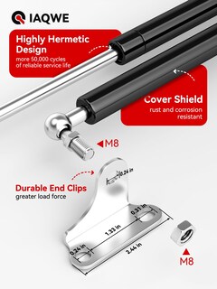 Foto 5 | Foto 5 | Soporte De Elevación Gas Struts Shock Iaqwe 1557n De 28 Pulgadas  350 Libras - Venta Internacional.