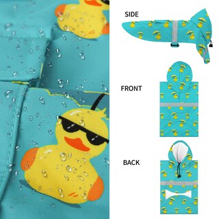Foto 2 | Foto 2 | Chubasquero Para Perros Nacoco Ajustable De Goma Con Forma De Pato Color Amarillo 2xl Color Verde Lago - Venta Internacional.