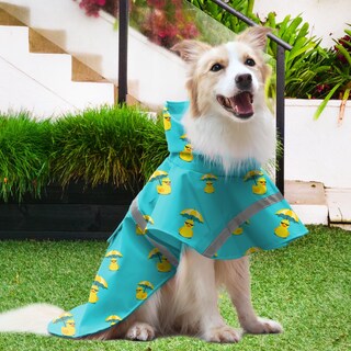 Foto 4 | Foto 4 | Chubasquero Para Perros Nacoco Ajustable De Goma Con Forma De Pato Color Amarillo 2xl Color Verde Lago - Venta Internacional.