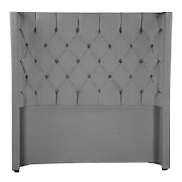 Cabecera Dicasa Tartuk Color Gris Tormenta King Size