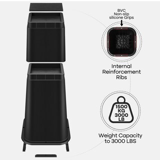 Foto 3 | Foto 3 | Elevadores De Cama Mcxyem Ajustables De 30 Cm Resistentes Negros Paquete De 4 - Venta Internacional.