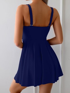 Foto 2 | Foto 2 | Traje De Baño B2prity De Una Pieza Para Control De Barriga Para Mujer Color Azul Marino - Venta Internacional.