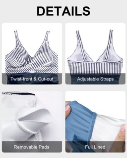 Foto 5 | Foto 5 | Traje De Baño Heytalala De Una Pieza Vestido De Baño Tummy Control Blue S - Venta Internacional.