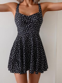 Foto 4 | Foto 4 | Traje De Baño B2prity De Una Pieza Para Mujer Con Lunares Control De Barriga - Venta Internacional.
