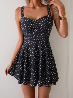 Foto 5 | Foto 5 | Traje De Baño B2prity De Una Pieza Para Mujer Con Lunares Control De Barriga - Venta Internacional.