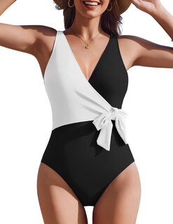 Foto 1 | Foto 1 | Traje De Baño De Una Pieza Ai'mage Con Cuello En V Para Mujer - Venta Internacional.
