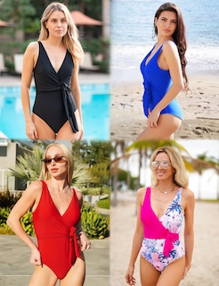 Foto 3 | Foto 3 | Traje De Baño De Una Pieza Ai'mage Con Cuello En V Para Mujer - Venta Internacional.