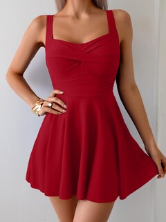 Foto 5 | Foto 5 | Traje De Baño B2prity De Una Pieza Para Control De Barriga Para Mujer Color Rojo - Venta Internacional.
