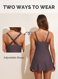 Foto 4 | Foto 4 | Traje De Baño Aleumdr Para Mujer Color Marrón Talla L - Venta Internacional.