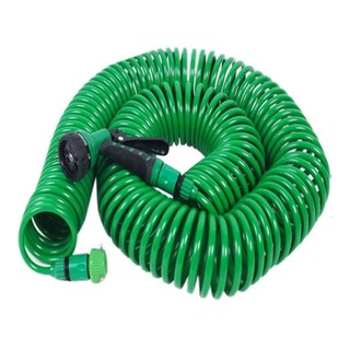 Foto 1 | Foto 1 | Manguera De Jardín Con Forma De Caracol Retráctil Expandible De 15 M Con Pistola De Agua - Venta Internacional.