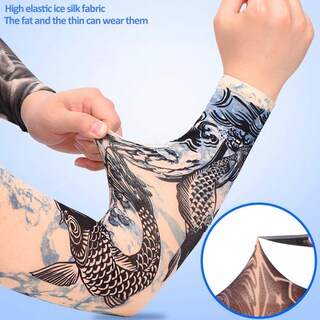 Foto 4 | Foto 4 | Manguitos Psmile Con Estampado De Tatuajes En 3d Con Protección Uv (4 Pares) - Venta Internacional.