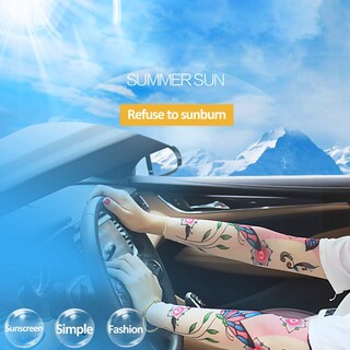 Foto 6 | Foto 6 | Manguitos Psmile Con Estampado De Tatuajes En 3d Con Protección Uv (4 Pares) - Venta Internacional.