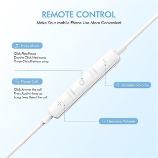 Foto 2 | Foto 2 | Auriculares Con Cable Vzzboo Para Iphone Auriculares Con Micrófono De 3 5 Mm - Venta Internacional.