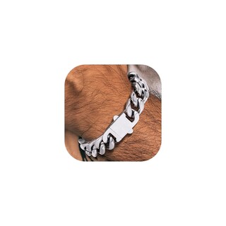 Foto 1 | Foto 1 | Pulsera Richsteel Con Eslabones Gruesos Para Hombre Acero Inoxidable - Venta Internacional.