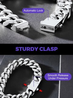 Foto 4 | Foto 4 | Pulsera Richsteel Con Eslabones Gruesos Para Hombre Acero Inoxidable - Venta Internacional.