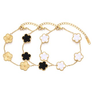 Foto 1 | Foto 1 | Pulsera Ticvss Con Trébol De Cuatro Hojas Chapada En Oro De 18 Quilates Para Mujer - Venta Internacional.