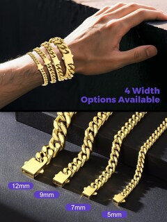 Foto 7 | Foto 7 | Brazalete Richsteel Con Cadena De Eslabones Cubanos De Acero Inoxidable 316l - Venta Internacional.