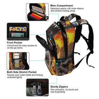 Foto 7 | Foto 7 | Mochila Wevibofu Dinosaur Fire Volcano Para Niños De 6 A 12 Años - Venta Internacional.