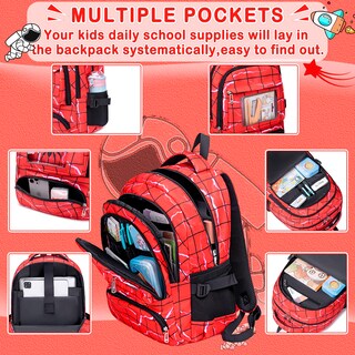 Foto 3 | Foto 3 | Mochila Con Lonchera Funnygifts Kids Para Niños De 4 A 12 Años - Venta Internacional.
