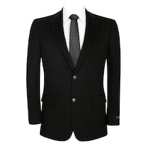 Chaqueta Deportiva Tipo Blazer Amy Zhu Para Hombre Mezcla De Lana Corte Clásico Color Negro - Venta Internacional.