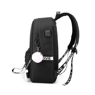 Foto 3 | Foto 3 | Mochila Ezerki Kpop Negro Rosa Lisa Jennie Rose Jisoo - Venta Internacional.